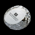 Round Glass Crystal Paperweight